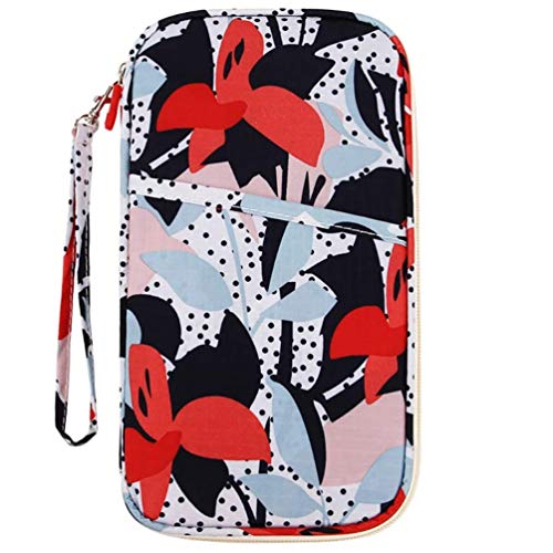 HiDay All-In-One Large Travel Wallet Passport Document Holder Credit Card Bag