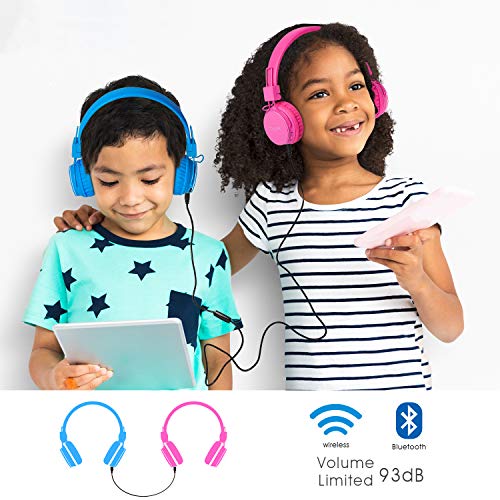 Termichy Bluetooth Kopfhörer Kinder mit 93dB Lautstärkebegrenzung, Faltbare Tragbare Leicht kopfhoerer Kabellos mit… - Image 3
