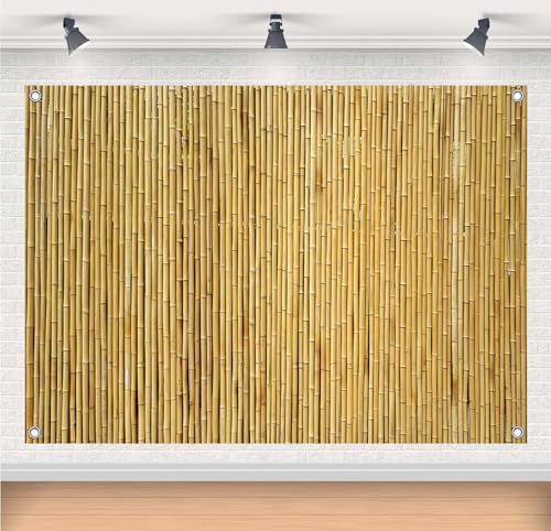 Gorpic 8x6ft Fabric Chinese Style Bamboo Backdrops Banner Bamboo Wall