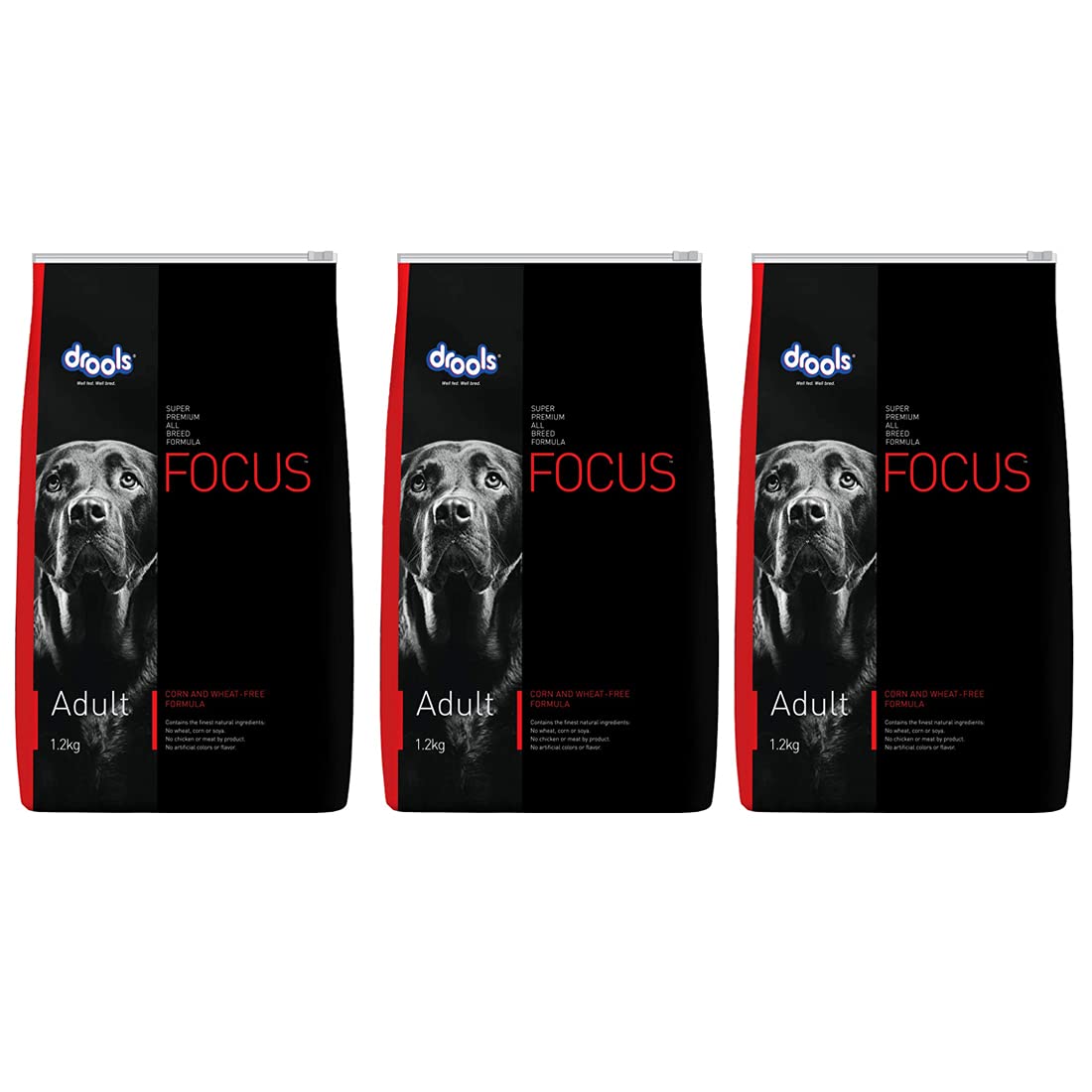 Drools Focus Adult Super Dog Food 1.2kg (Pack of 3) (B098XK97TG) Amazon Price History, Amazon Price Tracker
