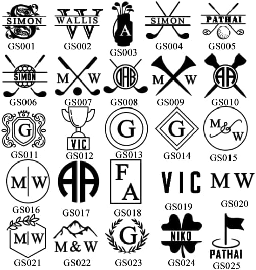 Miniatura 7 de Kit de sellos personalizados para pelotas de golf con caja de hierro, 55 diseños, 3 colores de tinta, accesorios de golf personalizados, set de