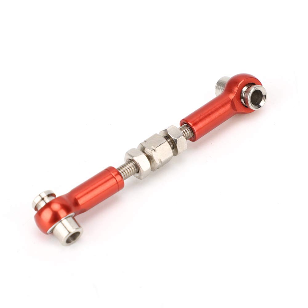 Set di 6 tenditori regolabili per auto RC Car 1/10 Car 47 mm (rosso)