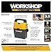 WORKSHOP Wet/Dry Vacs Shop Vacuum WS0301VA 3-Gallon 3.5 Peak HP Portable Wet Dry Vacuum Cleaner with Built-in Dust Pan, Filter, Dust Bag, Expandable Hose, and Attachments for Home and Car Cleaning