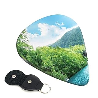 Lot de 6 médiators imprimés cascade dans la Croatie profonde avec boîte de rangement pour guitare acoustique et électrique - Les Beatles, Paul McCartney, John Lennon, RIngo Starr, George Harrison