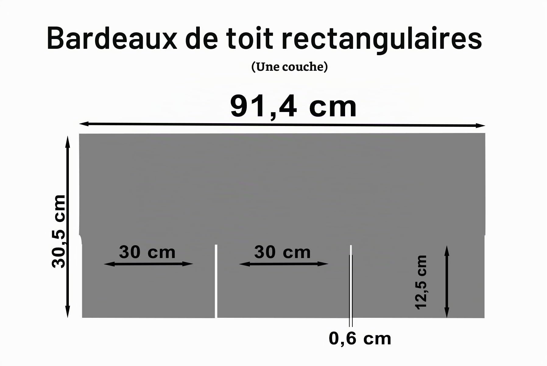 Gartenpirat Bardeaux de toiture en Bitume Bardeaux de toiture rectangulaires pour abri de Jardin, Remise à Outils, pavillon et abri de Voiture (Rouge, 3 m²)