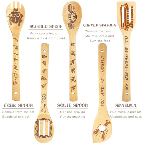 5pcscarvedbamboowoodcookingspoonsforgiftfunnyburnedfriendswoodenspoonsspatulacookwaresetkitchenutensilsdecorfriendsmerchandiseforfriendfamilybirthdayhousewarminggift  Urban Country Home Decor 5pcs carved bamboo wood cooking spoons for gift funny burned friends wooden spoons spatula cookware set kitchen utensils decor friends merchandise for friend family birthday housewarming gift  urban country home decor