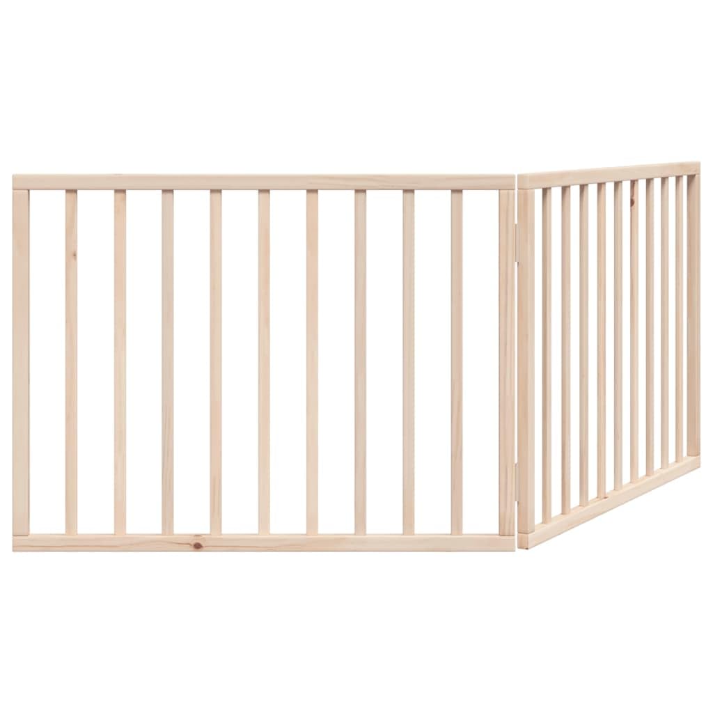 vidaXL Cancelletto per cani pieghevole 2 pannelli 160 cm in legno di pioppo