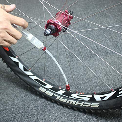 Dymoece Bicycle Tubeless Tire Sealant Injector Syringe And Presta Valve Core Removal Tool Set For Stans No Tubes Sealant #TOP2