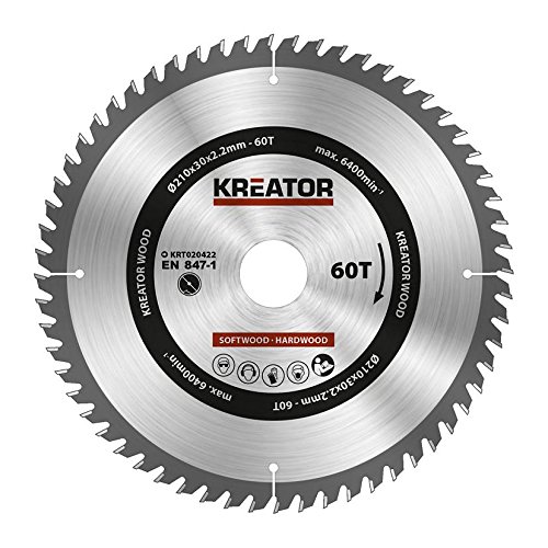 KREATOR KRT020422 - Disco de sierra madera 210mm60d Cover