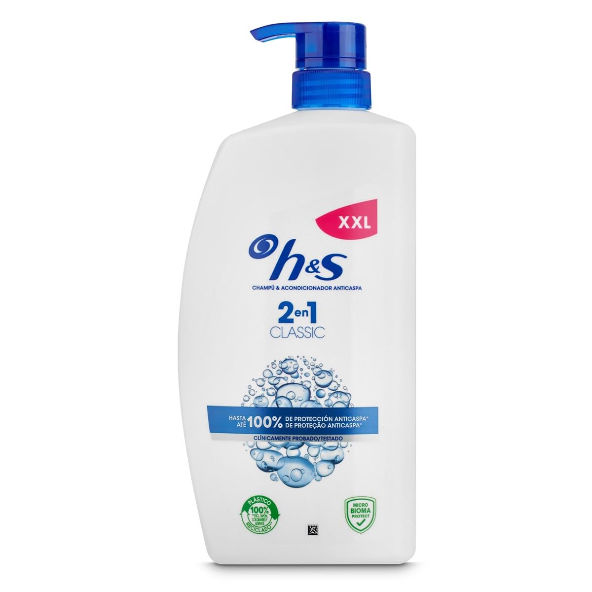 H&S Classic Anti-Schuppen 2-in-1-Shampoo + Conditioner, 1000 ml, Spender | Wirkt gegen Schuppen, Fett und Juckreiz ab der ersten Wäsche; hydratisiertes Haar; reinigt fettige Kopfhaut