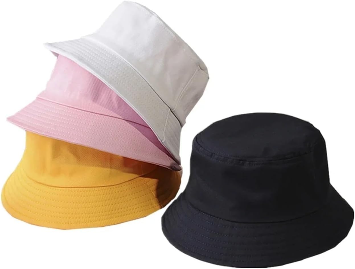 Cotton Bucket Hat Unisex Summer Sunbonnet Outdoor Fisherman Cap