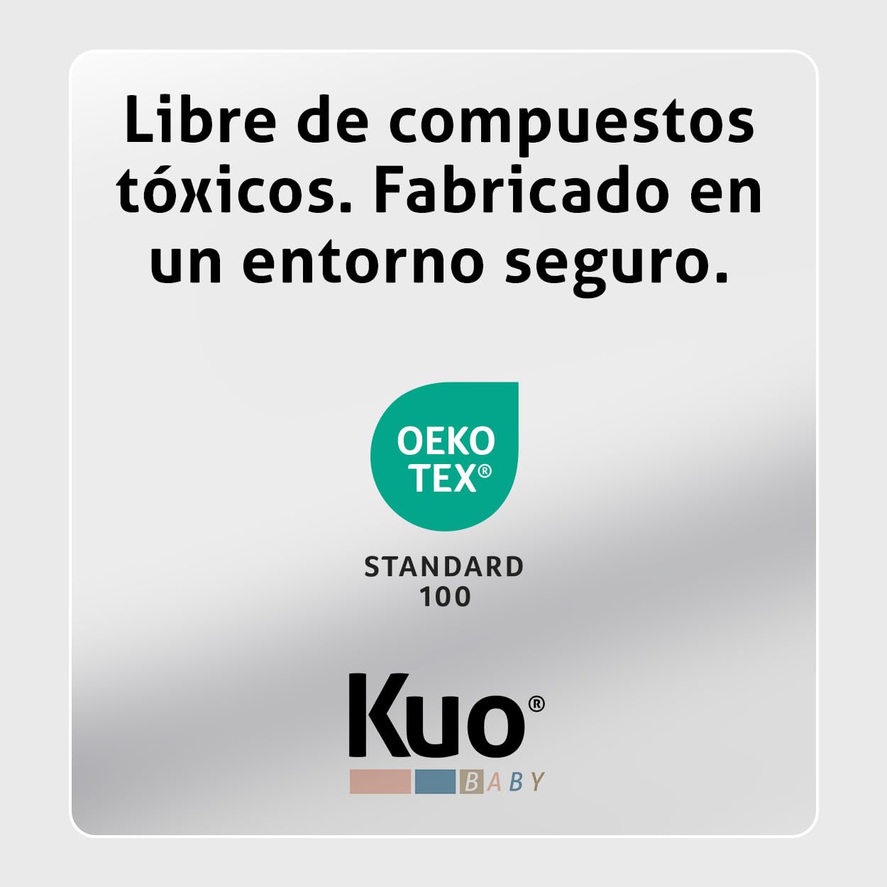 Kuo Baby - Colchón de Minicuna EVE | Colecho con núcleo HR perfilada | Previene la plagiocefalia | 80 x 50 cm | Funda lavable | Núcleo Aquapur | Certificado Oeko-tex Standard 100 | Tejido transpirable