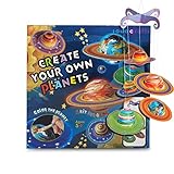 SadoCrafts Create Your Own Planets - Educational Planetarium Space Toys, DIY Painting Craft Science Kit, Fun and Interactive Solar System for Kids