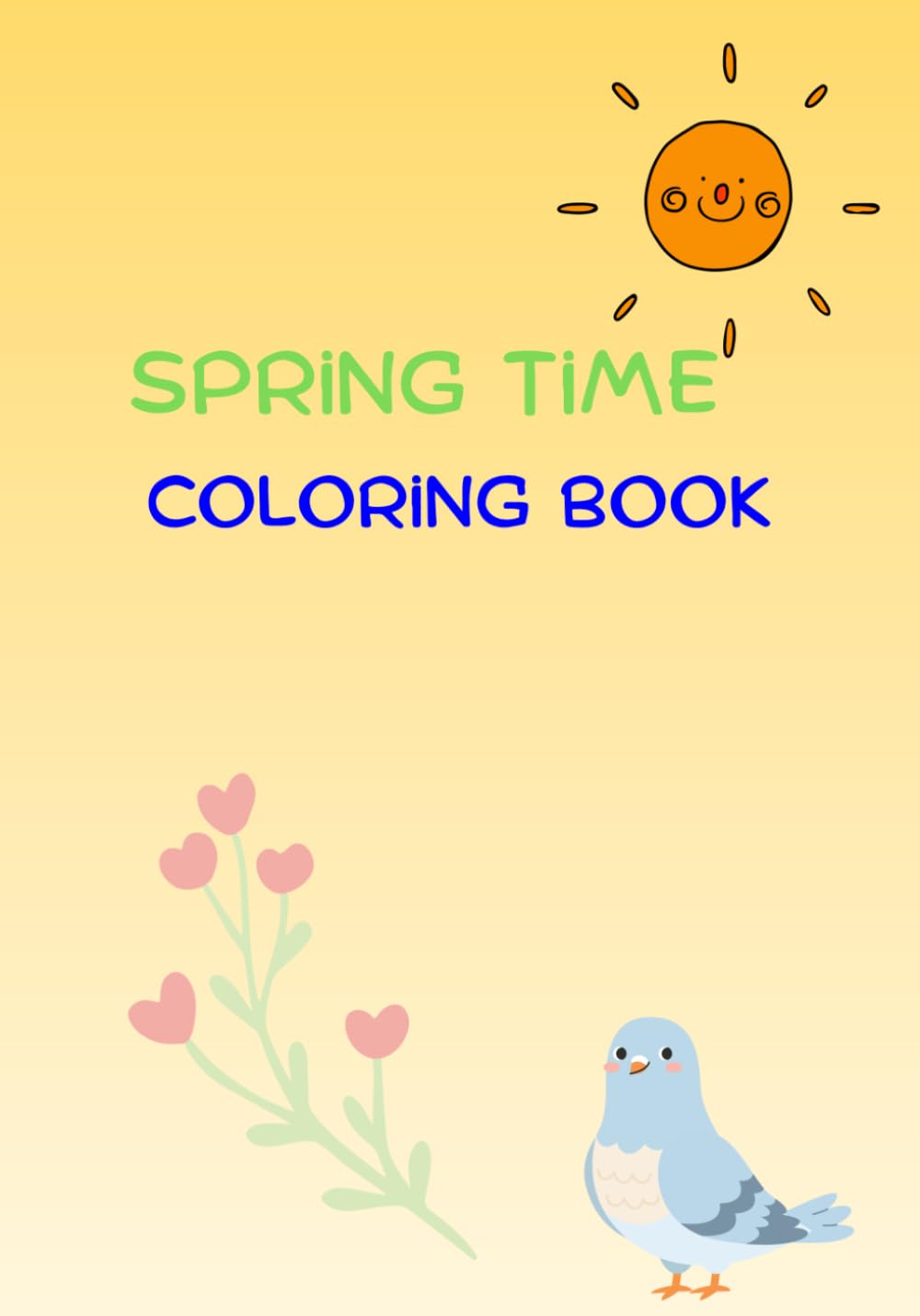 Spring time coloring book