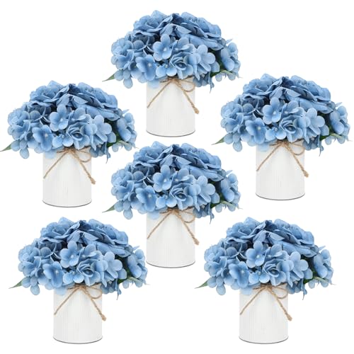 Flower Table Centerpieces - Artificial Wedding Hydrangeas Floral ...