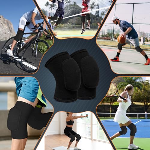 RYBTB Volleyball Knee Pads for Dancers, Soft Breathable Knee Pads for Men Women Kids Knees Protective, Knee Brace for Volleyball Football Dance Yoga Tennis Running Cycling Workout Climbing - Thumbnail 6