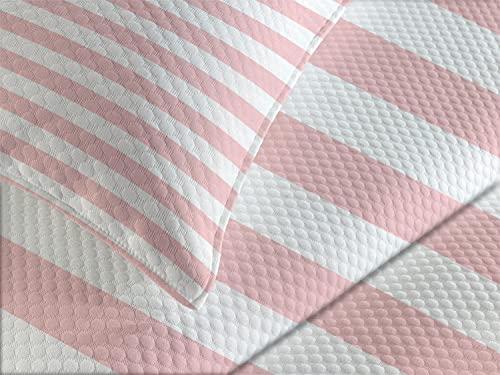 Colcha blush retro para dormitorios luminosos de diseño vintage pastel 4