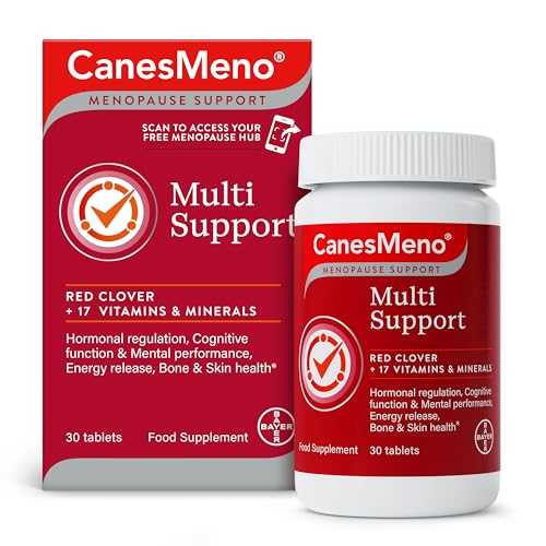 CanesMeno Menopause Support Multi Support 30 Tablets containing Red Clover and 17 Vitamins and Minerals