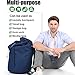 Backpack Laundry Bag, 115L Heavy Duty Extra Large College Laundry Backpack, Dirty Clothes Bag with Shoulder Straps, Laundry Hamper Bag with Drawstring Closure for College Dorm, Apartment Dark blue