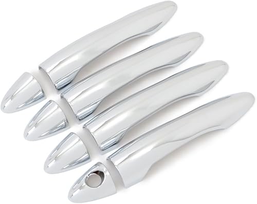 Miniatura 7 de Cubierta exterior de la manija de la puerta para KIA Cerato K3 Forte 2013-2014 cromo con agujeros de llave inteligentes 8 unidsset