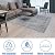 10Ft Floor Transition Strip, Self Adhesive Carpet Edging Trim Strip, Threshold Strips for Threshold Height Less Than 5 mm (Grey)