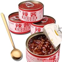 MKSDDF-Crispy Chili Oil-Paste 80g X3 Würzig-Pikante Champignon | Vegan | Schnelle Würzsoße Chinesisches Lebensmittel Dip-Sauce– kann mit Porridge, Nudeln,Teigtaschen,Reis