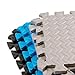 9HORN Exercise Mat/Protective Flooring Mats with EVA Foam Interlocking Tiles and Edge Pieces Suitable for Gym Equipment, Yoga, Surface Protection