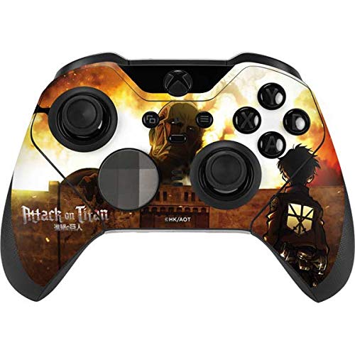 Skinit Decal Gaming Skin Compatible with Xbox Elite Wireless Controller Series 2 - Officially Licensed Funimation Attack On Titan Fire Design