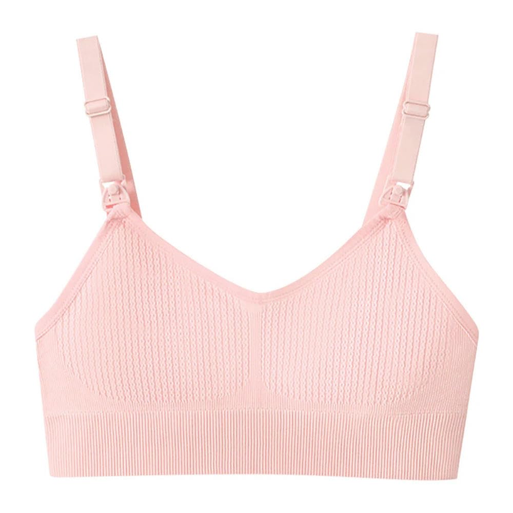ZBDP - Brasier de lactancia para maternidad, con copas de elevación completa, ajuste cómodo, sin costuras, suave, soporte 3D, hebilla frontal de fácil liberación sin presión