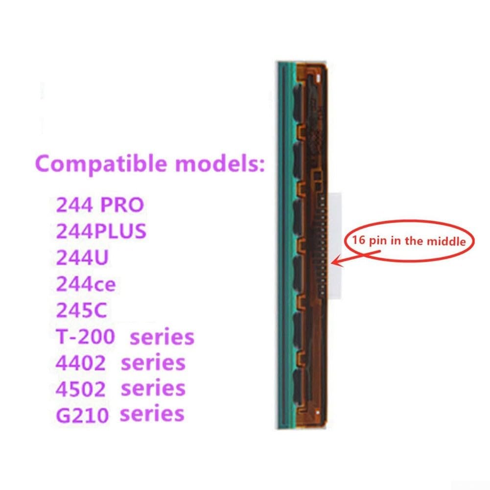 Termiczna głowica drukująca 203 DPI do TSC TTP-244 Plus/Pro/CE/U, TDP-244, DA200, G210 – zapasowa głowica drukująca do drukarek etykiet, kodów kreskowych i etykiet wysyłkowych