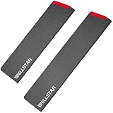 WELLSTAR Knife Edge Guards Set, 2 Piece Universal Blade Covers, BPA Free ABS Protective Blade Sheaths, Non-Scratch Felt Lining Kitchen Knives Covers (Knives not included)