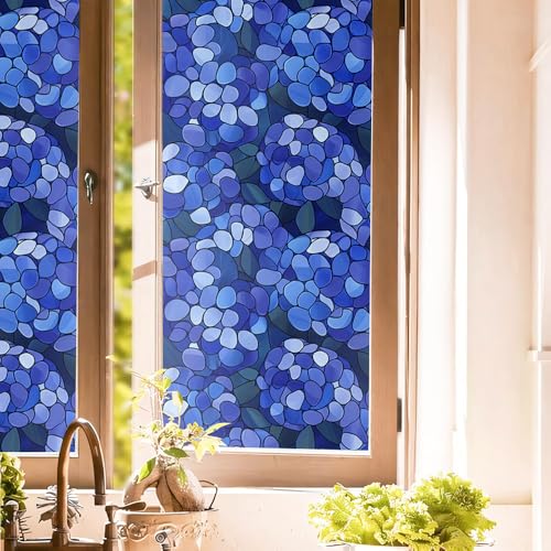 Vinilo Decorativo Ventana 15.7x118 pulgadas Azul miniatura 1