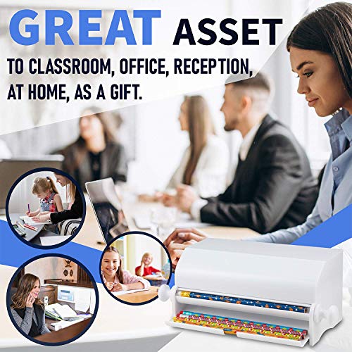 SimplyImagine Pencil Dispenser Holder - For Classroom, Home, Office Use or Teacher Gift, Durable Acrylic Rolling Knob Pencil Storage Box