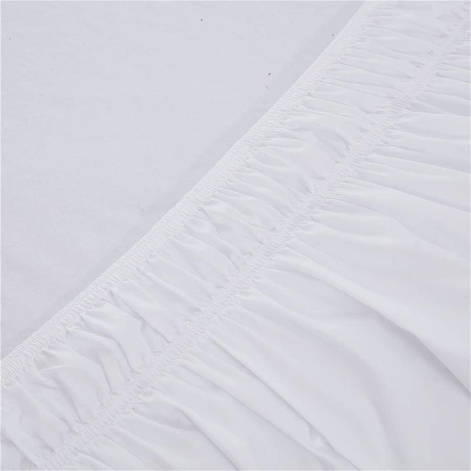 Vestiletto, Mantovana Giroletto Matrimoniale Gonna da letto for hotel Camicia da letto avvolgente elastica senza piano letto Twin/Full/Queen/King Size 38 cm Altezza for la decorazione domestica(Black,