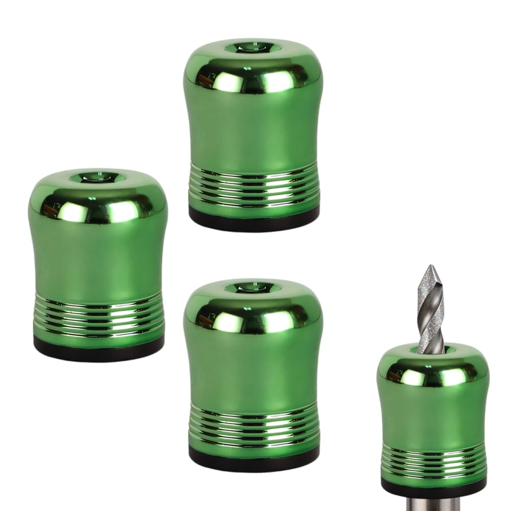 3PCS Aluminum Alloy Magnetic Ring for 6.35mm Screwdriver Bits, Magnetic & Demagnetizer Tool, Magnetizer Magnet Head for Drill Bit Tools