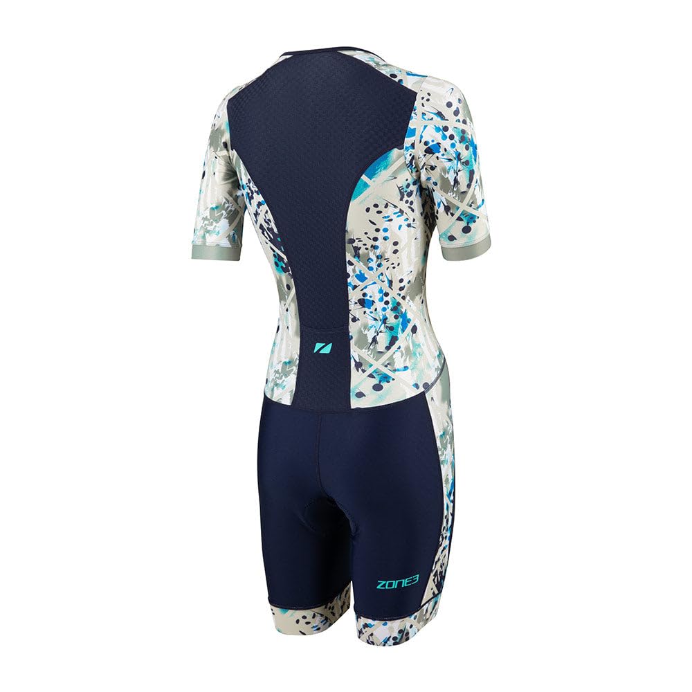 ZONE3 Women's Activate+ Short Sleeve Trisuit/One Piece Pro Triathlon Suit Made From Lycra Sport Fabric