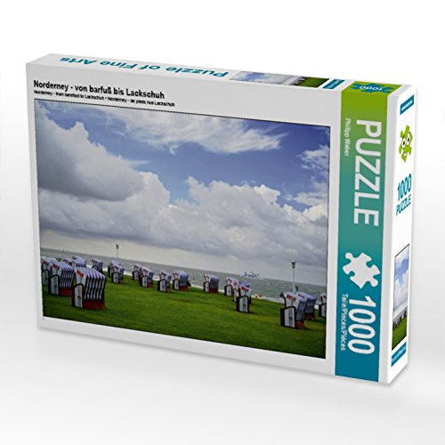 CALVENDO Puzzle Nordsee-Buhne Norderney – 1000 Teile Premium-Puzzle Zum Entspannen (64x48 Cm)