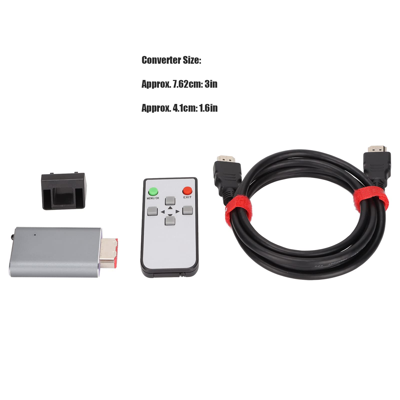 MXGZ Adattatore per interfaccia multimediale HD Convertitore per Controller di Gioco con Telecomando GCVideo per Giochi