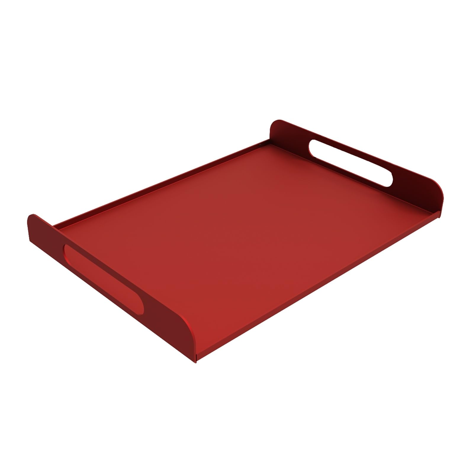 Wrought Iron Tray,Rectangular Aromatherapy Organizer,Cosmetic,Openwork Handle,Suitable for Living Room(Color4)