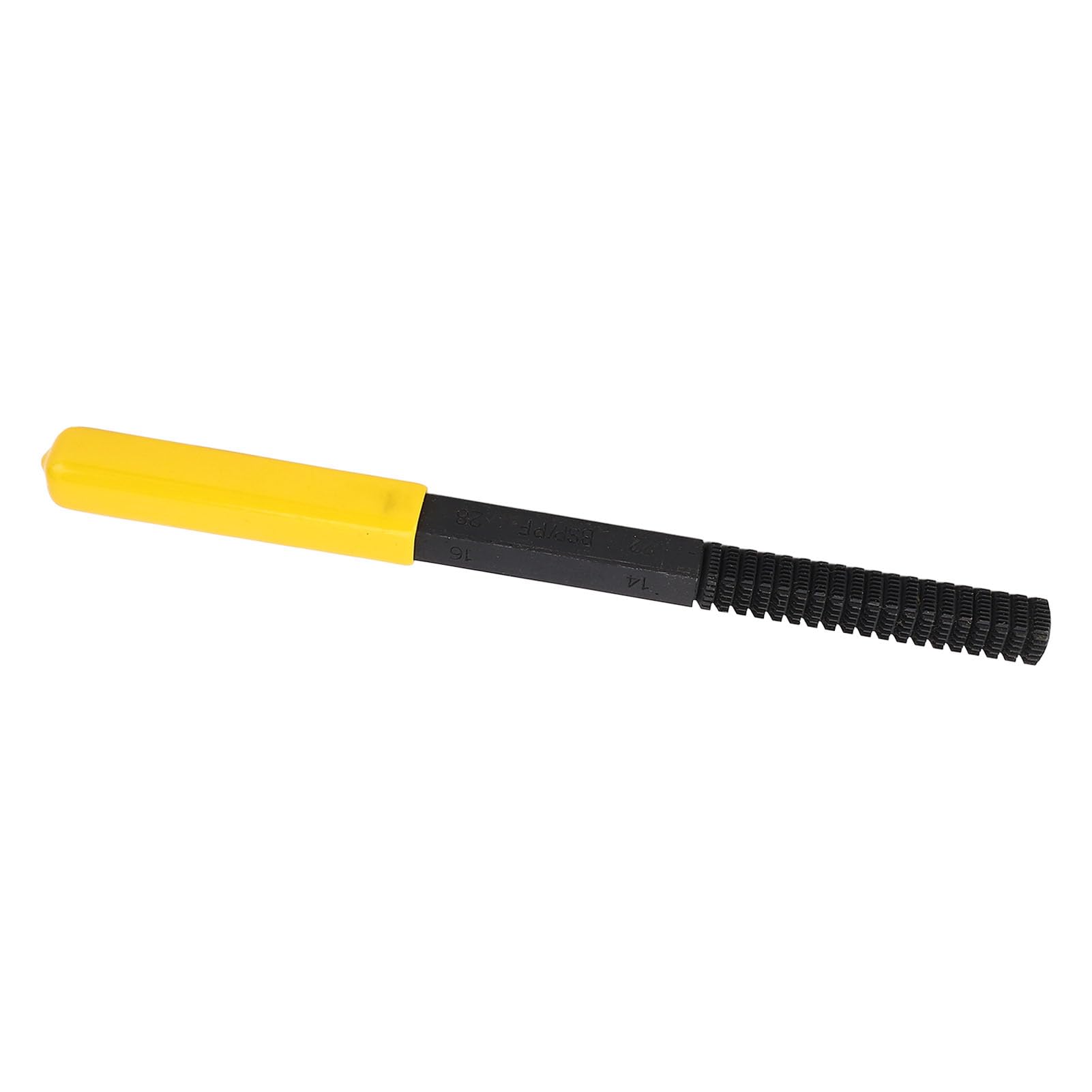 Lime de Réparation de Filetage, Facile à Utiliser, Lime de Réparation de Filetage BSP/PF Haute dureté, Rainure Droite Ergonomique Antidérapante avec Capuchon pour la Rénovation