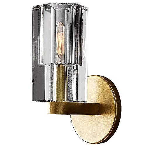 Preisvergleich Produktbild Wandleuchte Modernes Kupfer Wandleuchte, amerikanische Kristallwand-Lampen-Leuchter, Wohnzimmer Schlafzimmer Nacht Badezimmer Aisle Spiegel-Front-Dekorative Wandleuchte