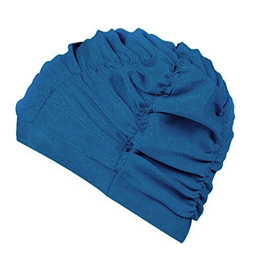 ZUMUii Butterme Señoras Chicas Plisado Tela de Paño Suave Sombrero de Natación/Cap / Turbante Gorro de Baño Hermoso Sombrero para Rastas Pelo Largo Verano/Mar / Piscina Juego de Diversión