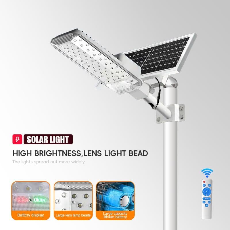 Miniatura 6 de Farola solar para exteriores, IPX4 impermeable LED lámpara solar con control remoto, batería de gran capacidad y cuentas de lente, carga automática