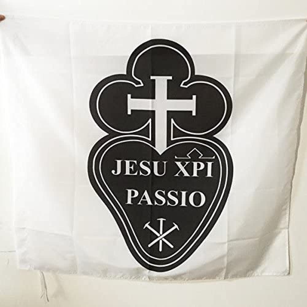 Amazon.co.jp: AZ FLAG イエス・キリストの受難の会衆 旗 3フィート x