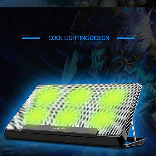 Base para laptop con 6 ventiladores de enfriamiento miniatura 5