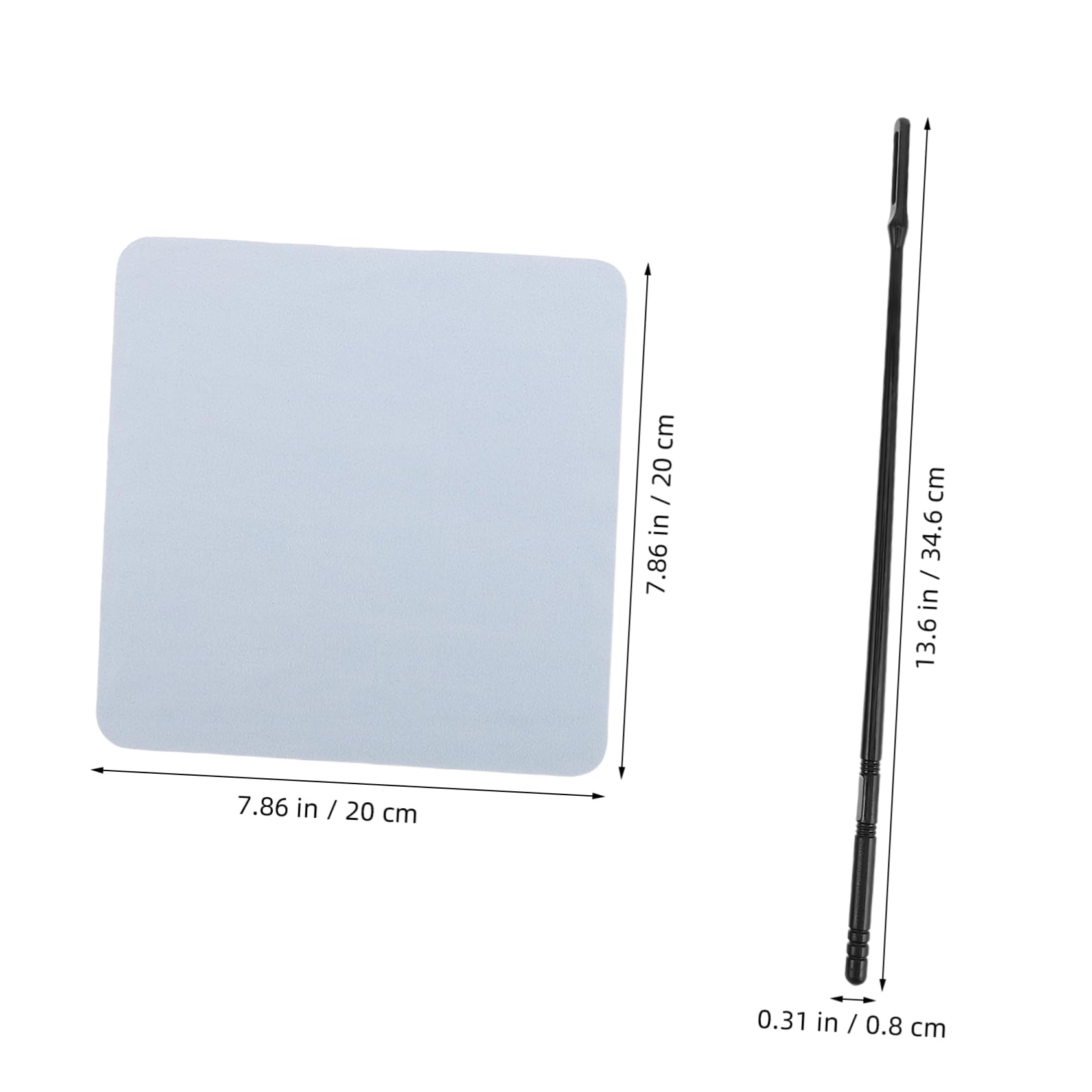 HEMOTON 1Set Flute and Saxophone Cleaning Supplies Cleaning Rods and Soft Cloths for Deep Instrument Care Portable Kit for Musicians and Students Includes Multi Color Swabs