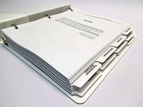 Open Ford Tractor Service Manual showing tabbed sections
