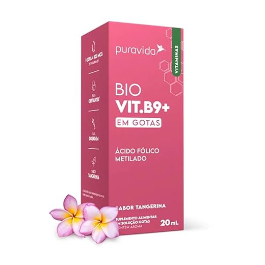 Puravida Ácido Fólico Bio Vit B9+ Sabor Tangerina 20ml