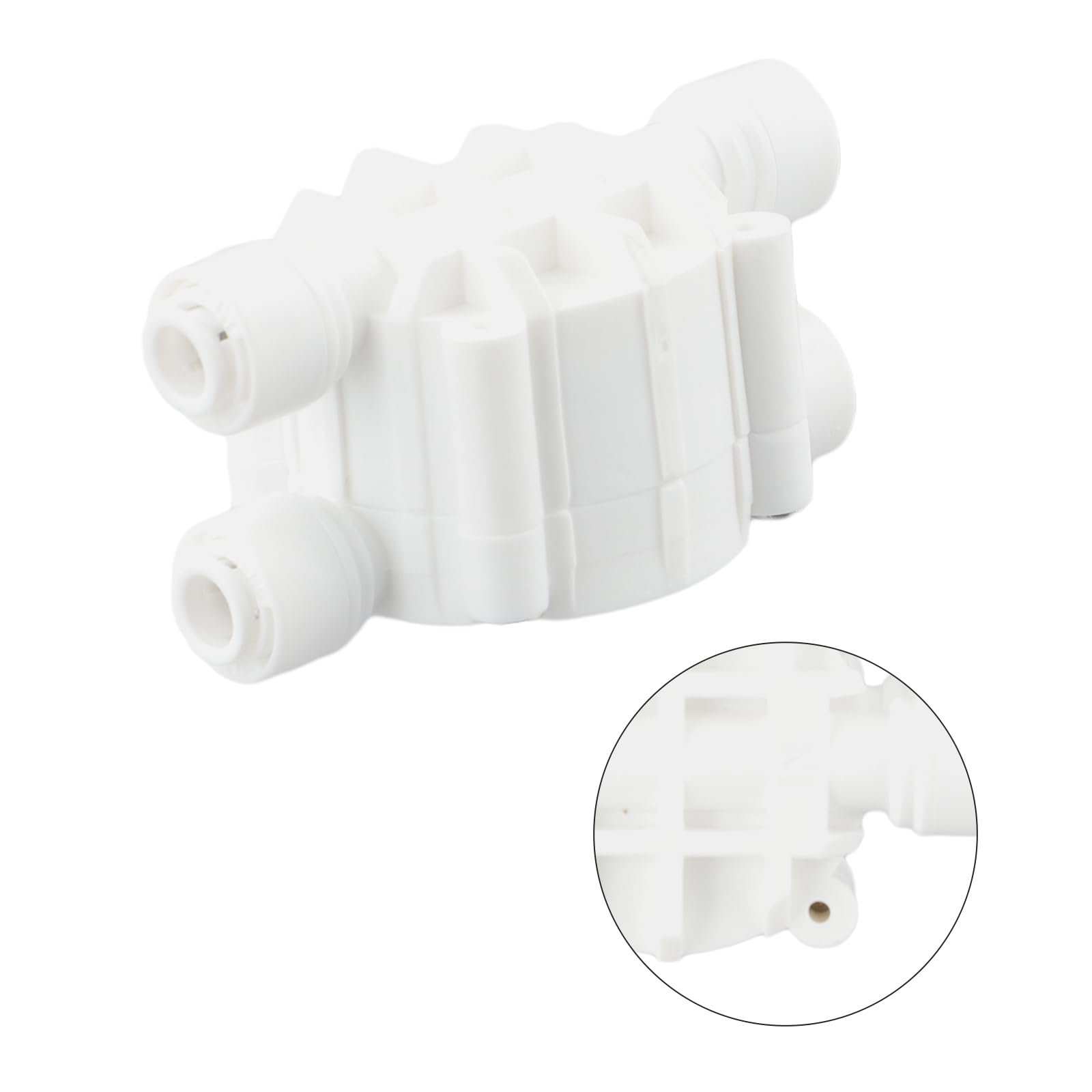Válvula de Cierre automático de 4 vías for ósmosis inversa, Interruptor de 1/4", purificador de Agua de ósmosis inversa, conexión rápida for máquinas de Bebidas Rectas