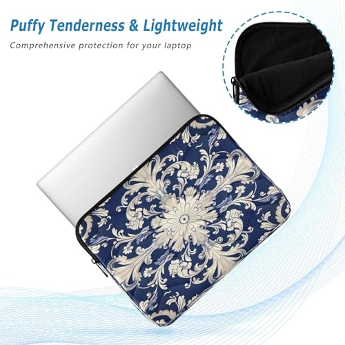 Funda para portátil azul damasco barroco 13-14 pulg miniatura 5